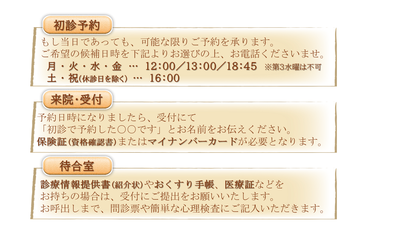 初診の方
